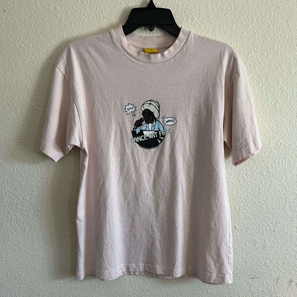 S | Golf Wang ‘DANCE WIT FIRE’ Light Pink Mens Tshirt Golf Wang Catalogue